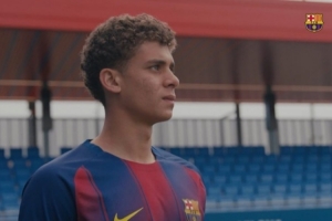 梦幻首秀！巴萨新援哈姆扎首战破门+造点，助青年A队拿到平局