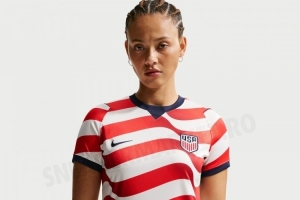 美国队2026世界杯主客场球衣：充满星条旗设计元素