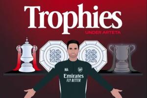 王朝能否起航？阿尔特塔执教主要荣誉仅足总杯，距今已过去6年