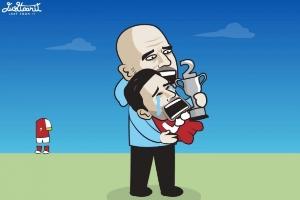 今日趣图：阿森纳0冠王进度完成25%，塔子看了眼赛程要后背发凉了