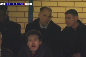 图赫尔德比！英格兰主教练图赫尔观战切尔西对大巴黎！