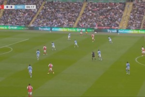 特拉福德三连扑！哈弗茨单刀打门被扑！萨卡两连击再被扑出！